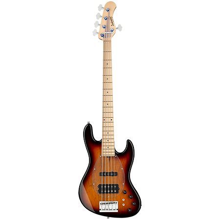 MetroLine 21-Fret Vintage M/J Bass 5 cordes '59 Burst Transparent Sadowsky