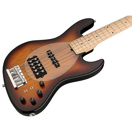MetroLine 21-Fret Vintage M/J Bass 5 cordes '59 Burst Transparent Sadowsky