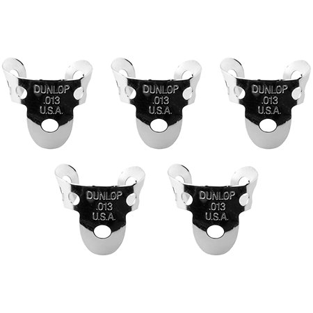 Dunlop 33P013 Onglet doigt Nickel 0,013 Sachet de 5