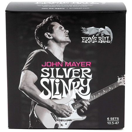 3817 John Mayer Silver Slinky Nickel Wound 10,5-47 Ernie Ball