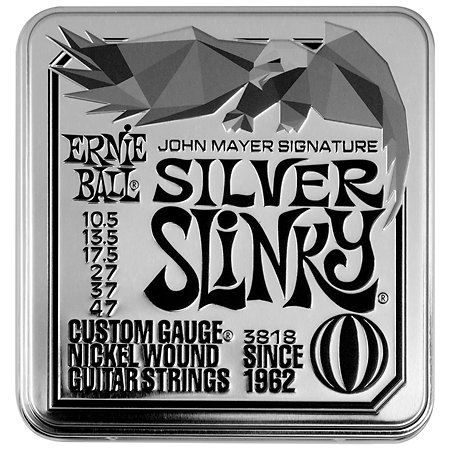 Ernie Ball 3818 John Mayer Silver Slinky Nickel Wound 10,5-47