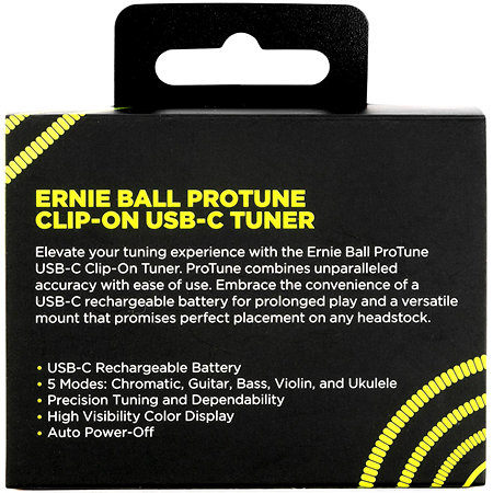 9627 Accordeur Pro Tune rechargeable via USB-C Ernie Ball