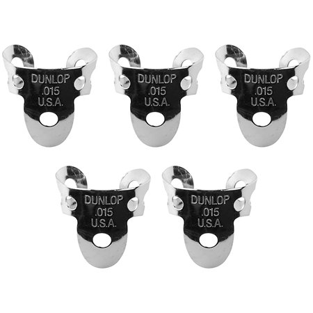 Dunlop 33P015 Onglet doigt Nickel 0,015 Sachet de 5
