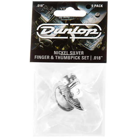 33P018 Onglet doigt Nickel 0,018 Sachet de 5 Dunlop