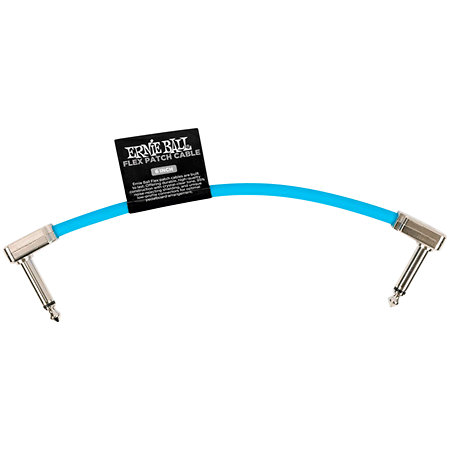 6455 Câble de patch Flex 15 cm Blue Ernie Ball