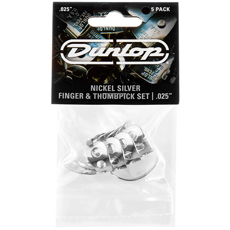 33P025 Onglet doigt Nickel 0,025 Sachet de 5 Dunlop