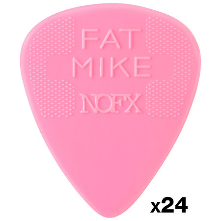 Dunlop 44R060FM Fat Mike Custom Nylon Standard 0,60 mm Sachet de 24