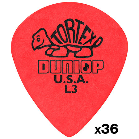 Dunlop 472RL3 Tortex Jazz III Light Sachet de 36