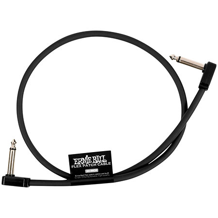 Ernie Ball 6442 Câble de patch Flex 60 cm Black