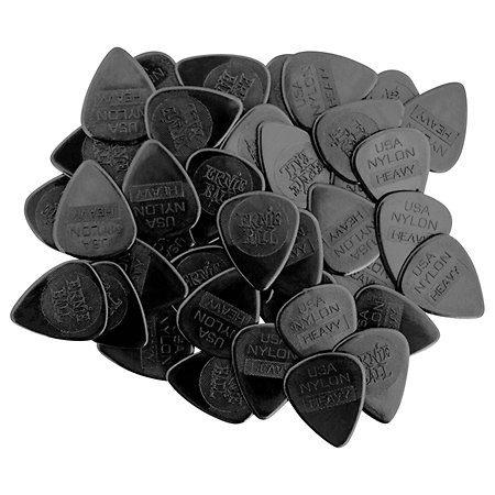 Ernie Ball 9137 Médiators Nylon Moulé 0,97 mm Black Sachet de 12