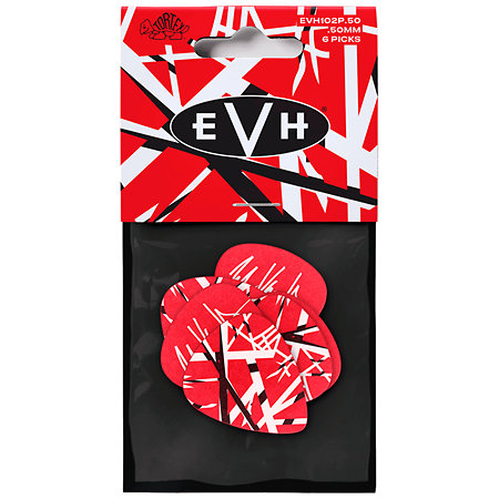 EVH102P050 EVH Tortex Frankenstein 0,50 mm Sachet de 6 Dunlop