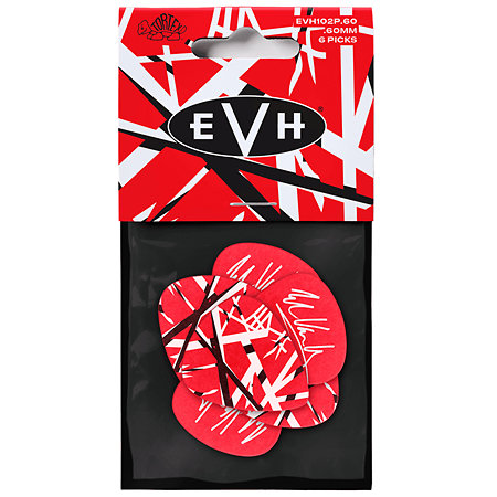 EVH102P060 EVH Tortex Frankenstein 0,60 mm Sachet de 6 Dunlop