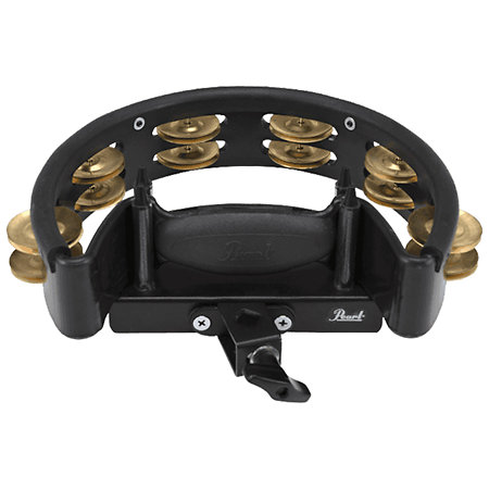 PTM-10GHX Quickmount Tambourine with Brass Jingles Pearl