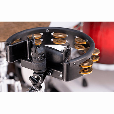 PTM-10GHX Quickmount Tambourine with Brass Jingles Pearl