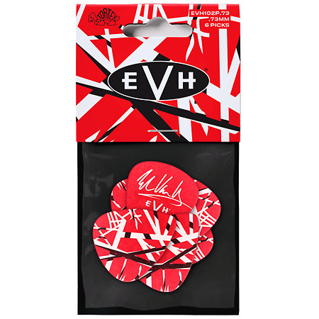 EVH102P073 EVH Tortex Frankenstein 0,73 mm Sachet de 6 Dunlop
