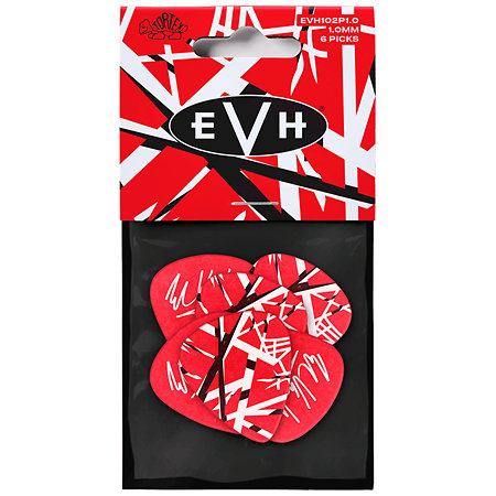 EVH102P100 EVH Tortex Frankenstein 1,00 mm Sachet de 6 Dunlop