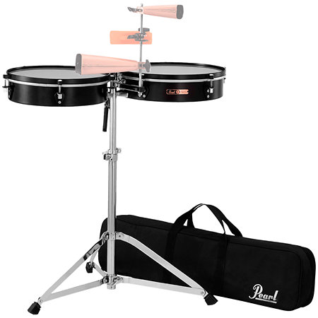 PTTM-1415 Travel Timbales 14" et 15" with stand Pearl