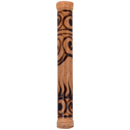 PBRSB16-694 Bamboo Rainstick Rhythm Water hand burned 16'' Pearl