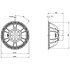 18DS115 4 Ohm Push Buttons B&C Speakers