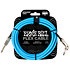6464 Flex Instrument Cable Straight / Angle Jack 10' Blue 3m Ernie Ball