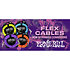 6464 Flex Instrument Cable Straight / Angle Jack 10' Blue 3m Ernie Ball