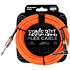 6467 Flex Instrument Cable Straight / Angle Jack 20' Orange 6m Ernie Ball