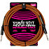 6468 Braided Instrument Cable Straight / Straight Jack 10' Black/Orange 3m Ernie Ball
