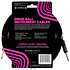 6469 Braided Instrument Cable Straight / Straight Jack 18' Black/Orange 5,5m Ernie Ball