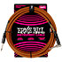 6470 Braided Instrument Cable Straight / Angle Jack 10' Black/Orange 3m Ernie Ball