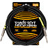 6473 Silent Instrument Cable Straight / Straight Jack 20' Black 6m Ernie Ball