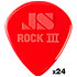 570R138 Rock III Custom Jazz III 1,38 mm Sachet de 24 Dunlop
