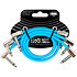 6461 Câble de patch Flex 30cm Pack de 3 Blue Ernie Ball