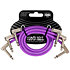 6453 Câble de patch Flex 30 cm Pack de 3 Purple Ernie Ball