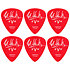 EVH102P073 EVH Tortex Frankenstein 0,73 mm Sachet de 6 Dunlop