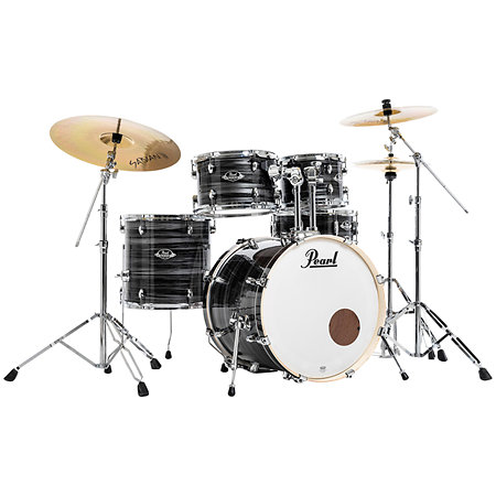 Pearl Export fusion 20" 5 fûts Graphite Silver Twist EXX705NBRC-778 + Pack de cymbales Sabian SBR