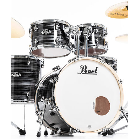 Export fusion 20" 5 fûts Graphite Silver Twist EXX705NBRC-778 + Pack de cymbales Sabian SBR Pearl