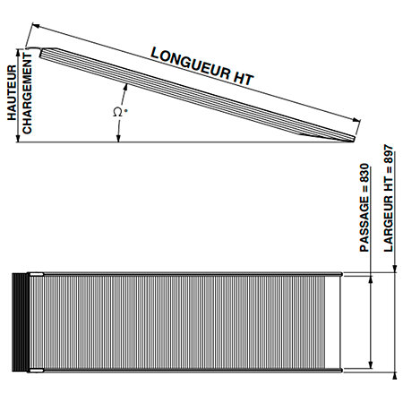 ASD PONT150 Pont de chargement 1,50m