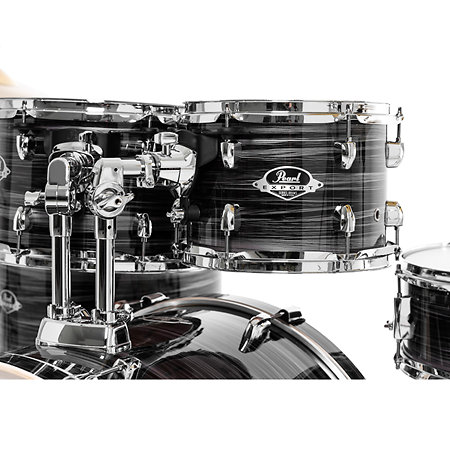 Export Rock Stage 22'' 5 fûts Graphite Silver Twist EXX725SBRC-778 + Pack de cymbales Sabian SBR Pearl