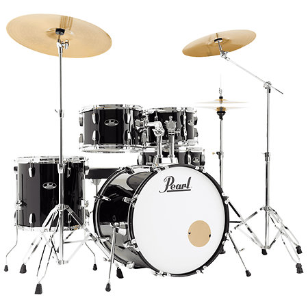 Pearl Roadshow+ Fusion 20'' 5 fûts Jet Black + Tabouret + 3 cymbales Solar RSS505BCC-31