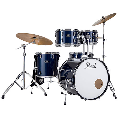 Pearl Roadshow+ Fusion 20" 5 fûts Royal Blue Metallic + Tabouret + 3 cymbales Sabian RSS505BCC-743