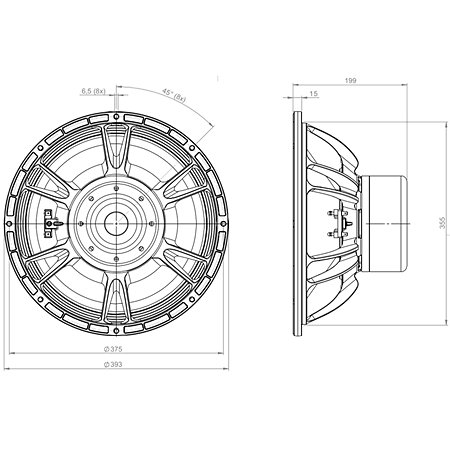 15DS115 4 Ohm B&C Speakers