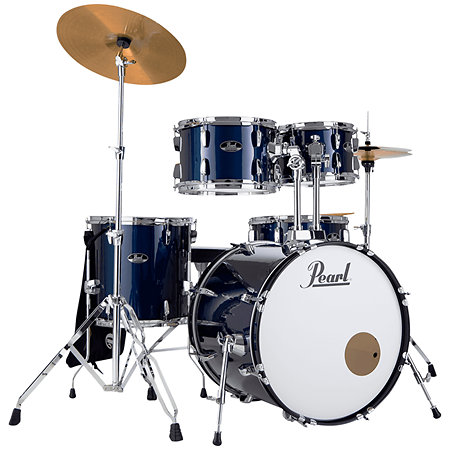 Pearl Roadshow Fusion 20" 5 fûts Royal Blue Metallic + Tabouret + 2 cymbales Sabian RSS505CC-743