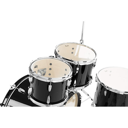 Roadshow Rock 22'' 5 fûts Jet Black + Tabouret + 2 cymbales Sabian RSS525SCC-31 Pearl