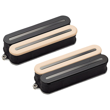 Fishman PRF-MO8-SVB Set Neck/Bridge Fluence Open Core Modern Humbucker 8 Cordes Reverse Zebra with Nickel Blades