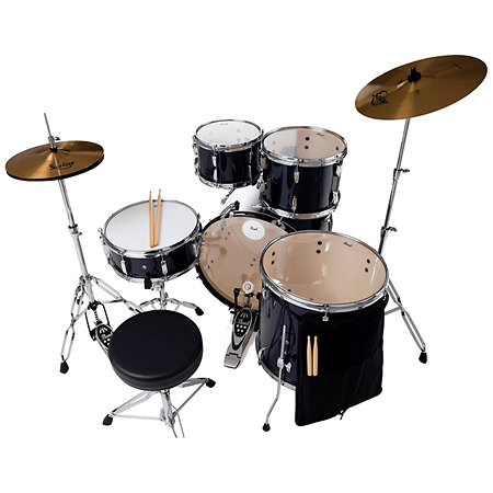 Pearl Roadshow Rock 22" 5 fûts Royal Blue Metallic + Tabouret + 2 cymbales Sabian RSS525SCC-743
