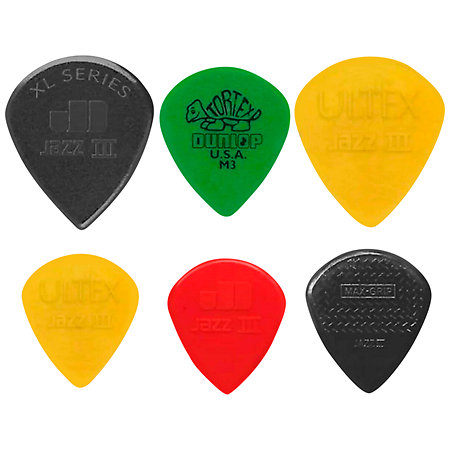 PVP103 Variety Pack Jazz Sachet de 6 médiators Dunlop