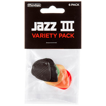 PVP103 Variety Pack Jazz Sachet de 6 médiators Dunlop
