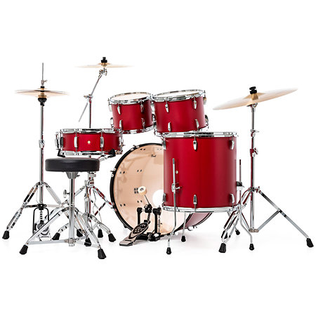 Roadshow Fusion 20'' 5 fûts Matte Red + Tabouret + 3 cymbales Sabian RSS505BCC-747 Pearl