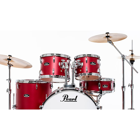 Roadshow Fusion 20'' 5 fûts Matte Red + Tabouret + 2 cymbales Sabian RSS505CC-747 Pearl