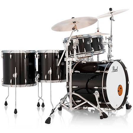 Masters Maple Rock 22" 4 fûts Matte Black Mist + Gyrolock-L MM6P924XSPLC-124 Pearl